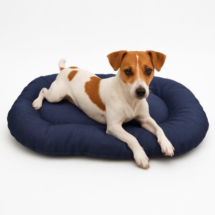 Cuscino Ovale “PASITEA” Blu/Sabbia - immagine 4