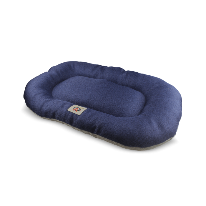 Cuscino Ovale “PASITEA” Blu/Sabbia - immagine 3