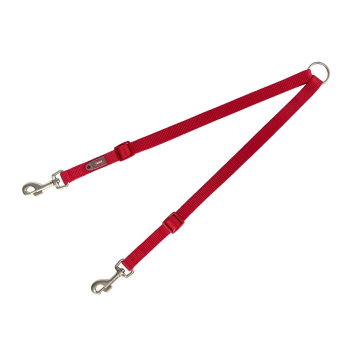 Guinzaglio Accoppia Cani Nylon rosso