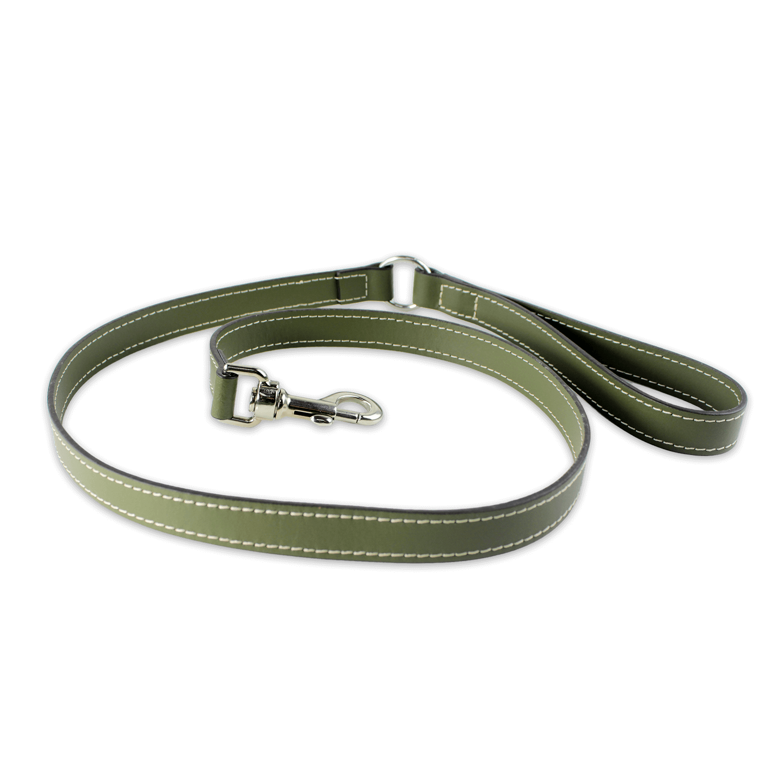 guinzaglio in pelle verde